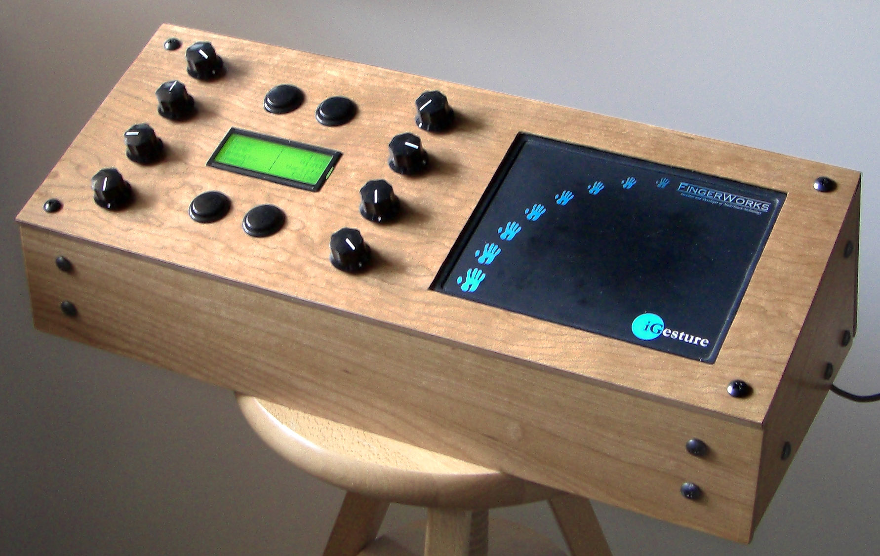 Custom controller with multitouch pads